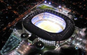 Engenhão stadium lit-up